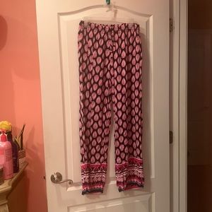 Pink and black pants